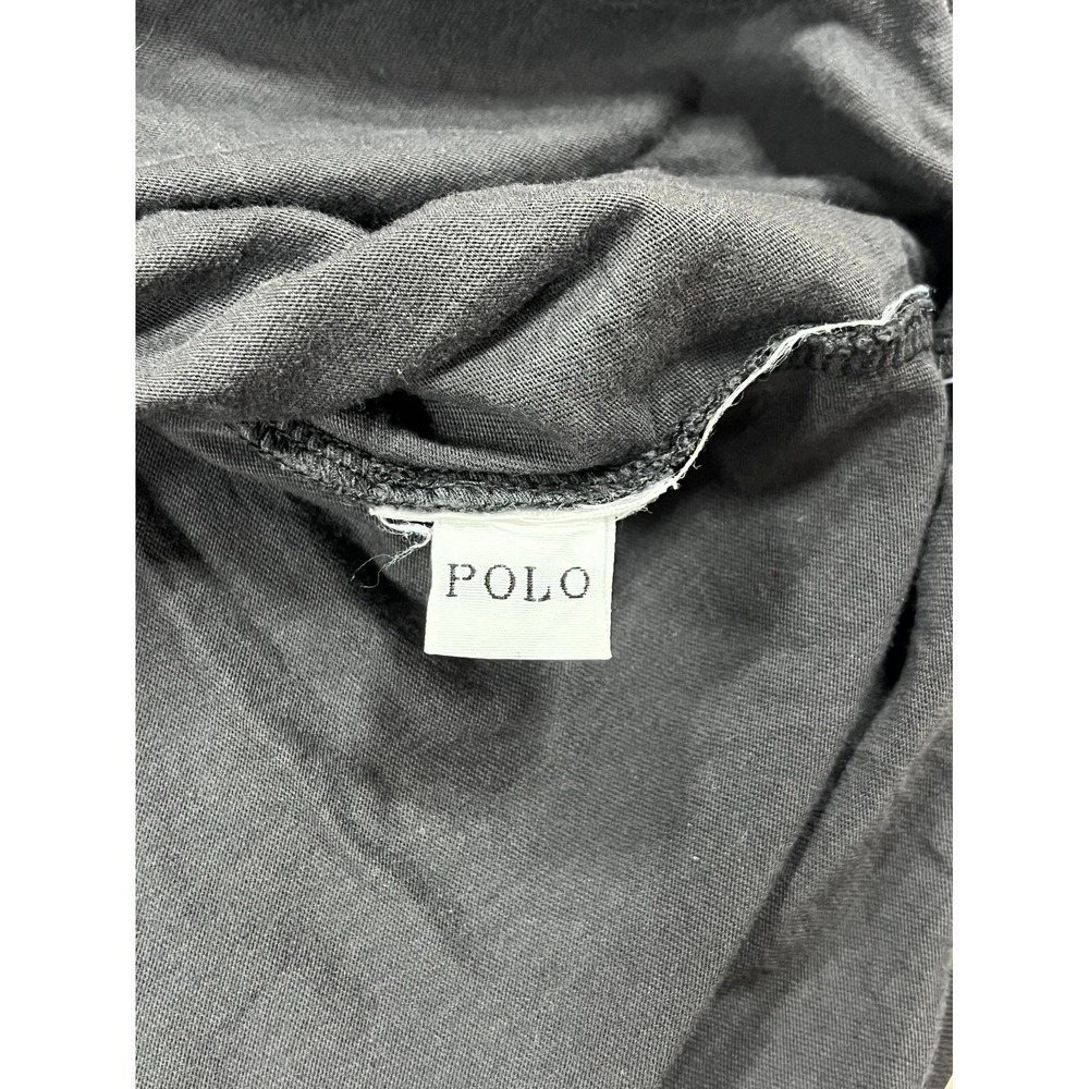 Polo Ralph Lauren T Shirt Womens Large Black Floral Embroidered Relaxed Fit - Picture 4 of 7